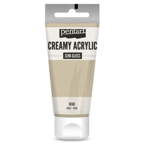 Pentart krémes akrilfesték selyemfényű 60ml, bézs