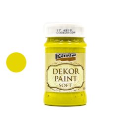 Pentart dekorfesték lágy 100 ml sárgászöld