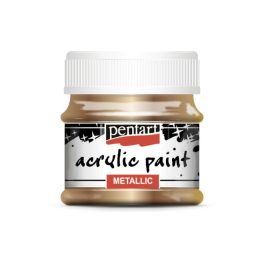 Pentart metál akrilfesték 50 ml sárgaréz