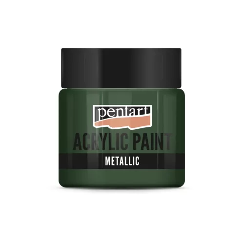 Pentart metál akrilfesték 50ml borostyánzöld