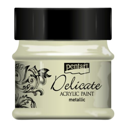 Pentart delicate metál 50ml fehérarany
