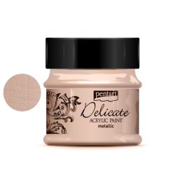 Pentart delicate metál akrilfesték 50ml rózsaarany
