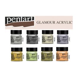 Glamour metál akrilfesték 50ml antikarany