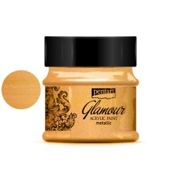 Glamour metál akrilfesték 50ml vörösarany