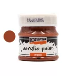Pentart matt akrilfesték 50 ml vörösbarna