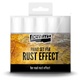 Rozsda hatás festék szett 4x20ml festék, 20ml 3D por