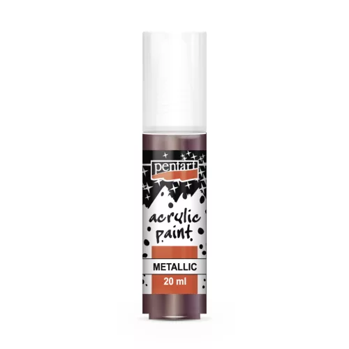 Pentart metál akrilfesték 20 ml padlizsán
