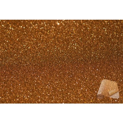 Dekorgumi csillámos, öntapadó A4 -  antik arany