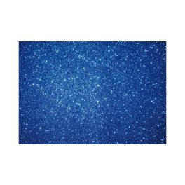 Dekorgumi csillámos, öntapadó A4 - királykék