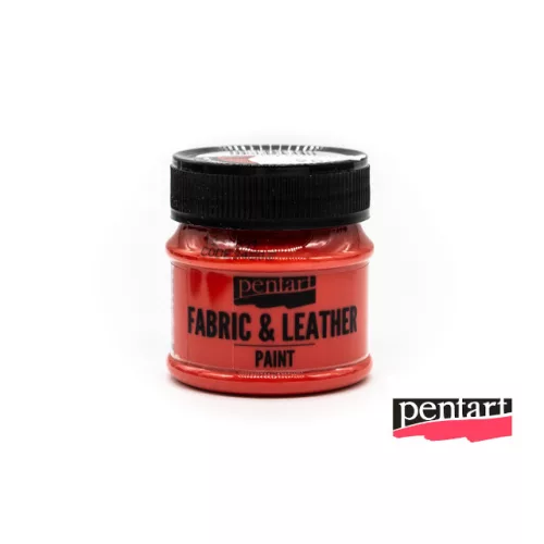 Textilfesték és bőrfesték, 50 ml piros