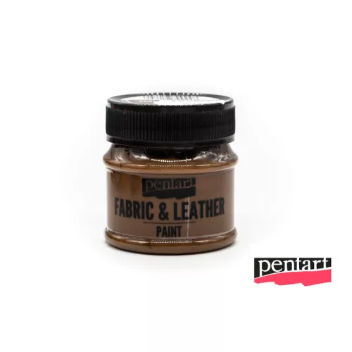 Textilfesték és bőrfesték, 50 ml sötétbarna