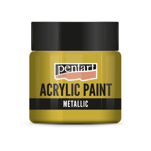 Pentart metál akrilfesték 50 ml csillogó arany