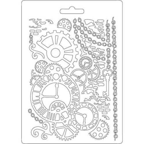 Stamperia lágy PVC öntőforma A5 - K3PTA508 Órák és szerkezetek