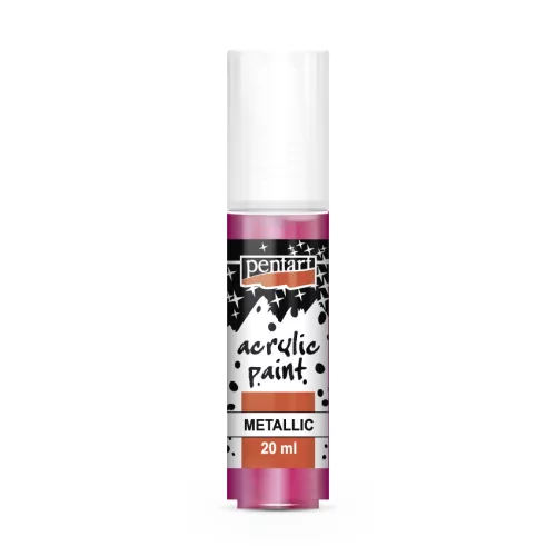 Pentart metál akrilfesték 20 ml magenta
