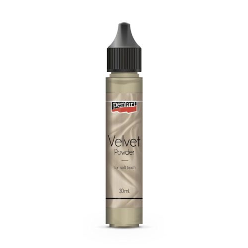 Pentart bársonypor 30ml, bézs min. 4g, 