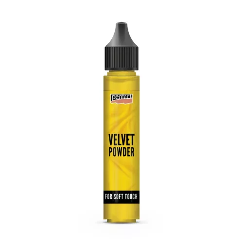 Pentart bársonypor 30ml, citromsárga min. 4g, 