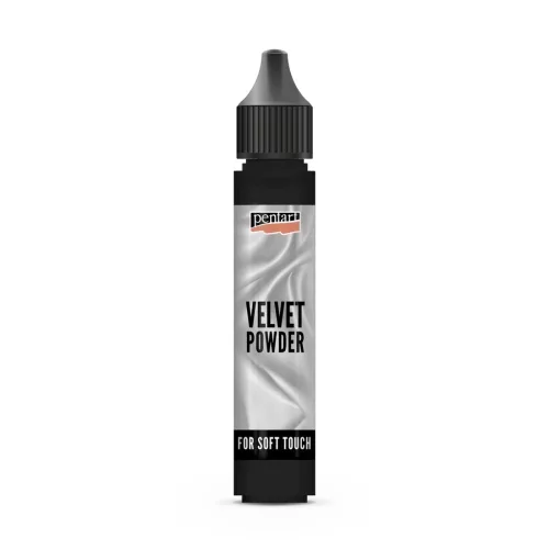 Pentart bársonypor 30ml, fekete min. 4g, 