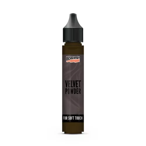 Pentart bársonypor 30ml, földbarna min. 6g, 