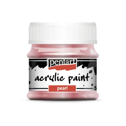 Pentart gyöngyház akrilfesték 50ml rózsaszín