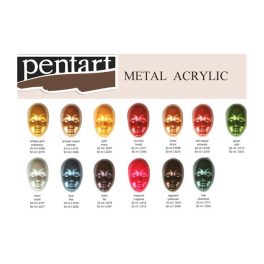 Pentart metál akrilfesték 50 ml bordó