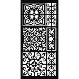 Stencil TD méret 12x25cm - Csempeminta KSTDL20 Stamperia