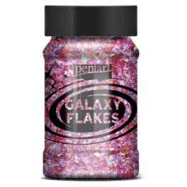 Pentart Galaxy Flakes 15g Juno rózsaszín