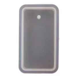   Professzionális szilikon öntőforma, átlátszó, téglalap 4,8x8x1,2cm 5 db/cs