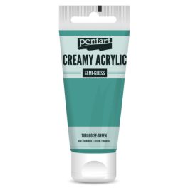   Pentart krémes akrilfesték selyemfényű 200ml, türkizzöld