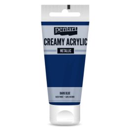   Pentart krémes akrilfesték selyemfényű 200ml, sötétkék