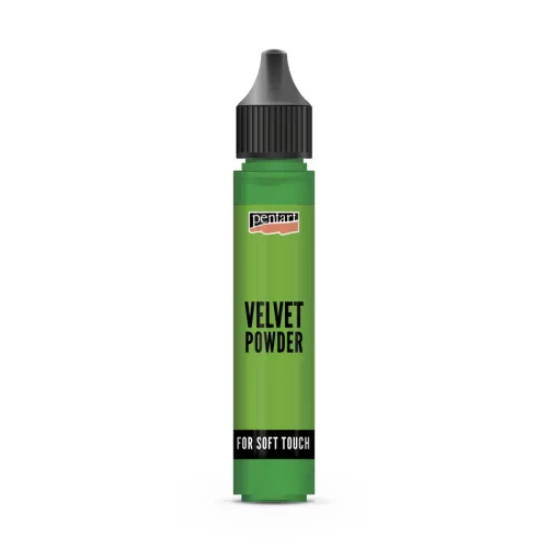 Pentart bársonypor 30ml, világoszöld  min. 4g
