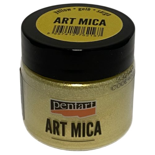 Pentart Art Mica sárga min. 9g