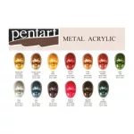 Pentart metál akrilfesték 230ml arany