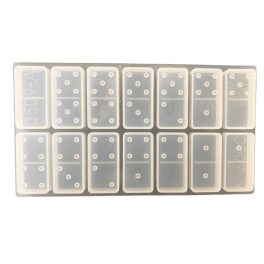   Professzionális szilikon öntőforma, átlátszó, domino 20,5x11,2x1,3cm