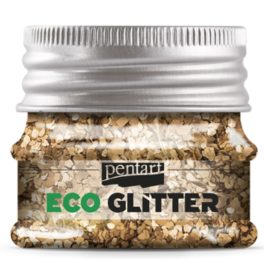 Pentart Eco Glitter rózsaarany, confetti  min. 15 g