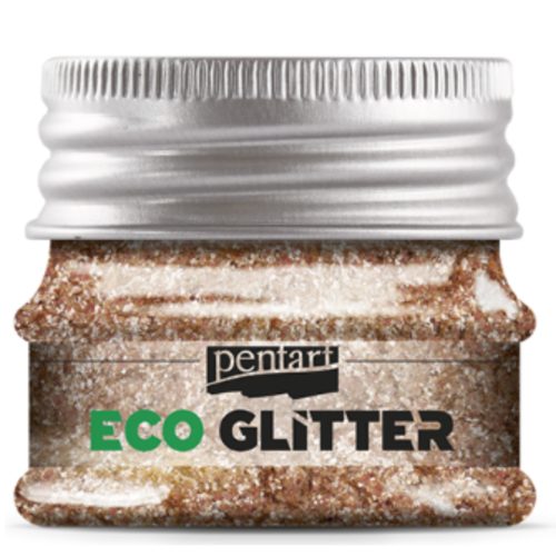 Pentart Eco Glitter rózsaarany, finom min. 15 g