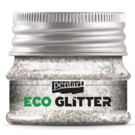 Pentart Eco Glitter ezüst, finom min. 15 g