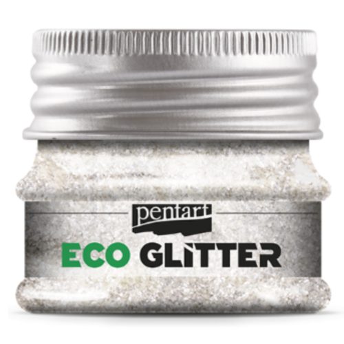Pentart Eco Glitter ezüst, extra finom min. 15 g