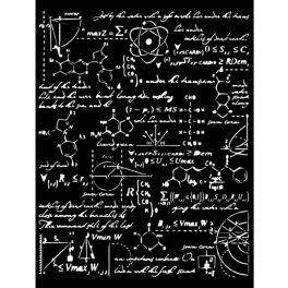   Stamperia vastag stencil 20x25cm - KSTD097 Alkímia képletek