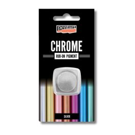Pentart Rub-on pigment krómozott hatás 0,5g ezüst