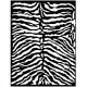 Vastag stencil 20x25cm - Szavanna zebra minta