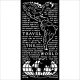 Stamperia vastag stencil 12x25cm - KSTDL68 Create Happiness The World