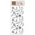 Stamperia vastag stencil 12x25cm - KSTDL78 Create Happiness Welcome Home flowers