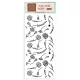 Stamperia vastag stencil 12x25cm - KSTDL78 Create Happiness Welcome Home flowers