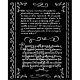 Stamperia vastag stencil 20x25cm - KSTD132 Vintage Library letters