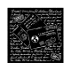 Stamperia  vastag stencil 18x18cm - KSTDQ83 Around the world letters