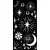 Stamperia vastag stencil 12x25cm - KSTDL86 Christmas stars and moon