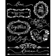 Stamperia vastag stencil 20x25cm - KSTD154 Romance Forever plates