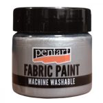 Pentart textilfesték metál 50ml,  ezüst