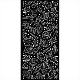 Stamperia vastag stencil 12x25cm - KSTDL90 Sea Land shells