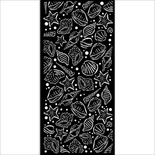 Stamperia vastag stencil 12x25cm - KSTDL90 Sea Land shells